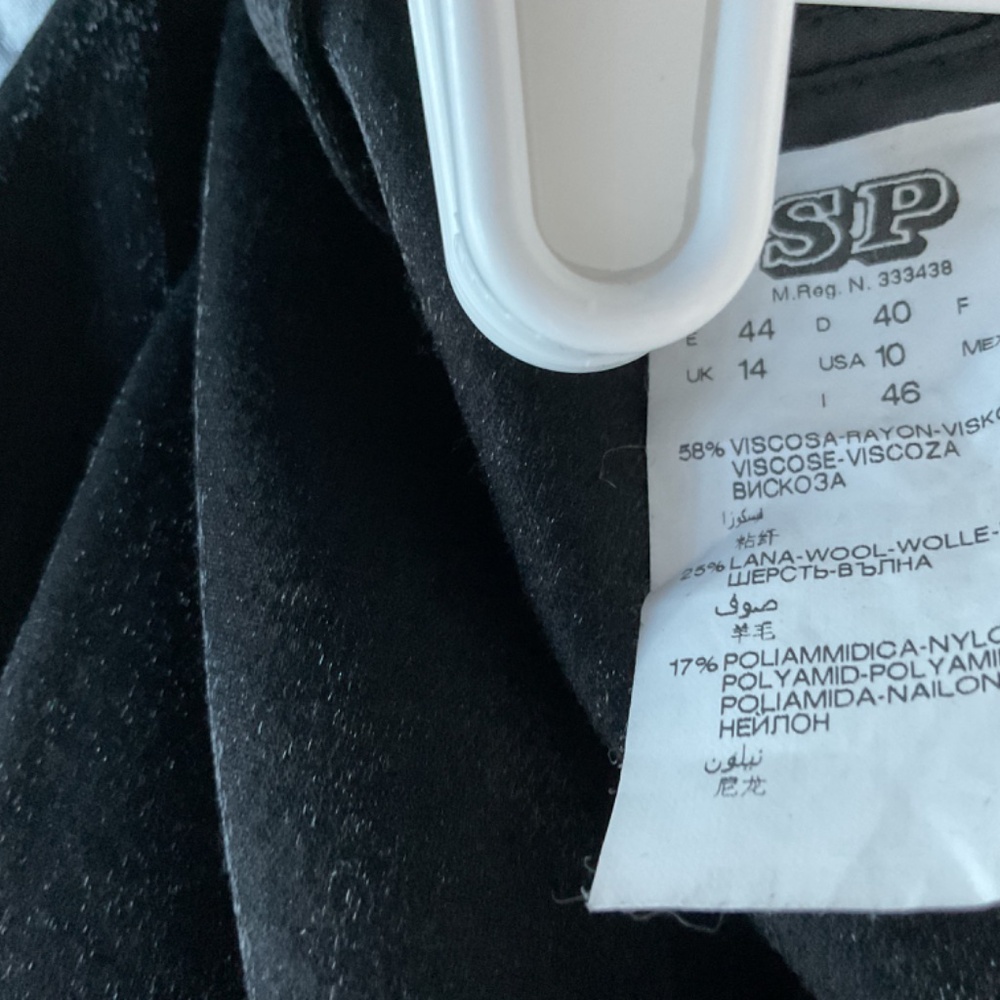 MOTIVI Black Pants size 10 Shiny Rayon/Wool blend - Picture 8 of 15